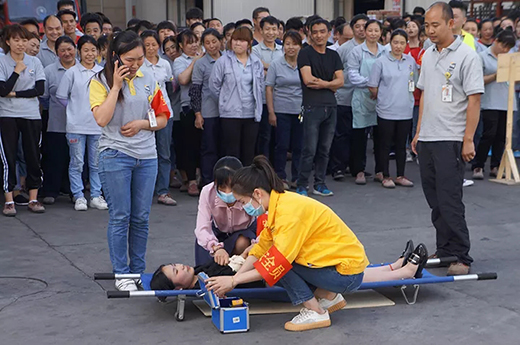 上海多特蒙德中文2019年上半年消防演习现场 上海多特蒙德中文2019年上半年消防演习现场